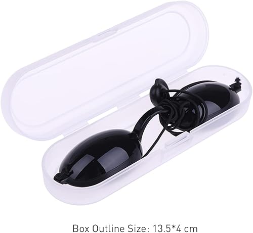 Miniatura 3 de Gafas protectoras pacientes de belleza para IPL, láser, LED, tratamiento de lámpara UV, sin bloqueo de luz, transparente