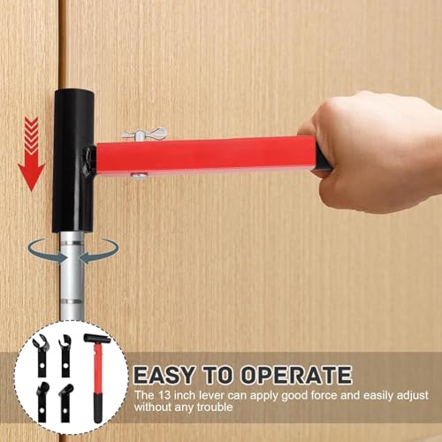 Türscharnier-Einstellwerkzeug-Set aus Kohlenstoffstahl mit 4 Größen (15/18/21/25mm), Standhahnschlüssel, Standhahnmutterschlüssel, für das Einstellen von Türscharnieren