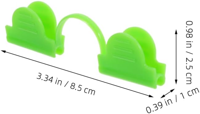 KALLORY Greenhouse Fixing Clamps Plastic Greenhouse Clip for Windproof Membrane Thermal Film and Shade Net Easy Install Garden Clips for Parts & Accessories 3.34 X 0.98 X 0.39 in image 8