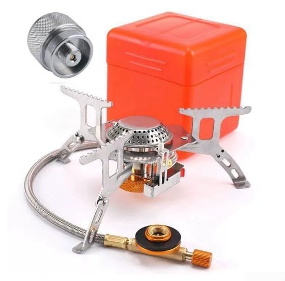 Estufa portátil a gas de 3500 W diseñada para recipientes estándar EN417 con carcasa resistente al viento y sistema de encendido piezoeléctrico fiable (2)