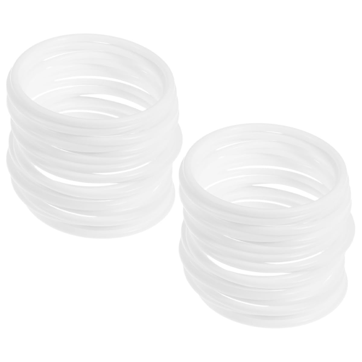 Anillo plástico blanco liso y resistente para tejer atrapasueños sin deformaciones de pared