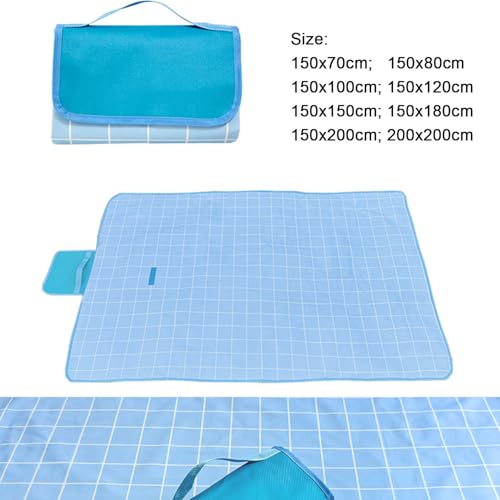 Manta de picnic plegable lavable para playa y camping con superficie impermeable 4