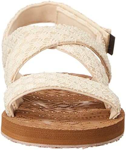 MUK LUKS LUKEES Women's Sand Games Sandals, Oatmeal, 8 | Image 1