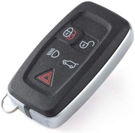 Keyecu Remote Key Shell Case Fob 5 Button for Land Rover LR4 Range Rover Evoque/ Sport 2012-2015 No Logo