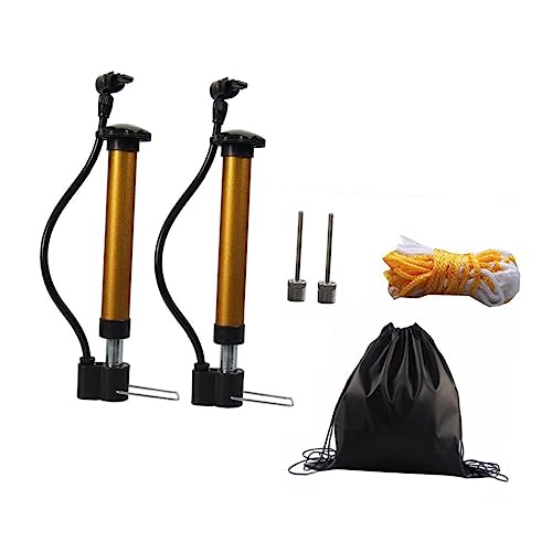 TOGEVAL 軽量アルミ製バスケットボールポンプ 多機能空気入れ フットペダル付 携帯便利 自転車対応 インフレータブルボール用