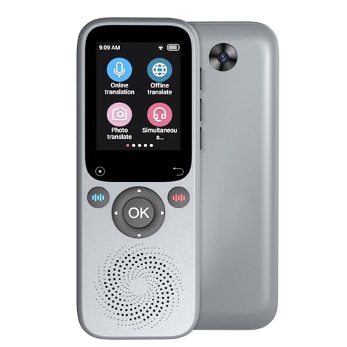 Language Translator Device No WiFi Needed, Two-Way Instant Translator Device,138 Languages Translator,chatgpt/Online/Offline/AI/Photo Translation Device,Suitable for Business Travel Learning