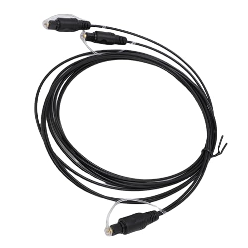 Fafeicy Digitales Optisches Splitterkabel, SPDIF-Glasfaser-Sound-Splitter für Heimkino-HDTV-Lautsprecher, mit Stabiler Kabelgebundener Übertragung und Präziser Port-Passform