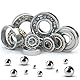 Lyeteung 570 Stücke 10 Größe 2/2.5/3/3.5/4/4.5/5/5.5/6/7 mm Präzisions Lager Stahlkugeln Kit, für Fahrräder, Skateboards, Motorräder und Lenkrollen