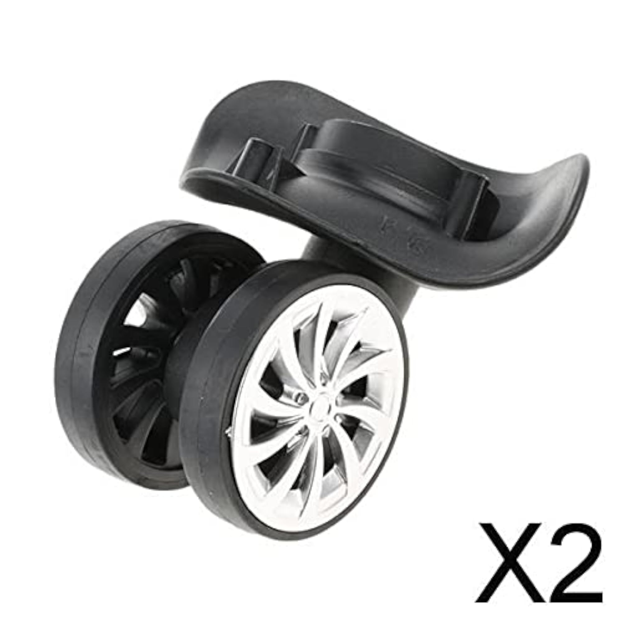 2x1 Pair Luggage Suitcase Mute Swivel Wheels Replacement Trolleys Casters A08