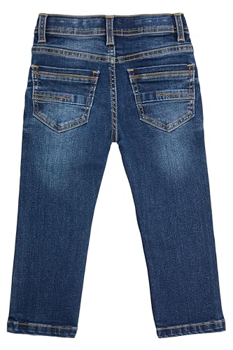 CULTURA Baby Boys Toddler Jeans (4T-2T), Elastic Waist Slim Wash Basic Stretch Denim Pants Jeans for Boys2