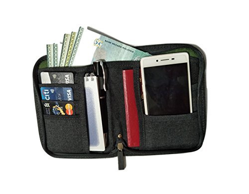 Travelus Travel Passport Wallet Organizer - Provides All in One Passport Holder Case for Men & Women to Put Your Travel Documents – Passport, Boarding Pass, Credit Card, Cash, Pen & Cell Phone