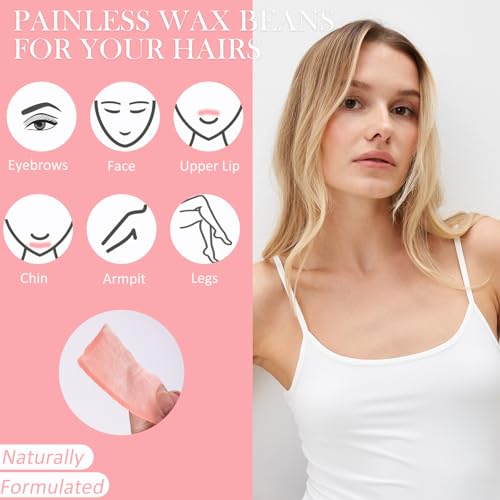 Image of Wax Beads Bulk - 2.5lb Wax Beans Supplies for Esthetician - Professinal Painless Waxing for Face, Upper Lip, Bikini, Leg, Women Natural Melting Kit - Hypoallergenic Hard Wax Beads Bulk