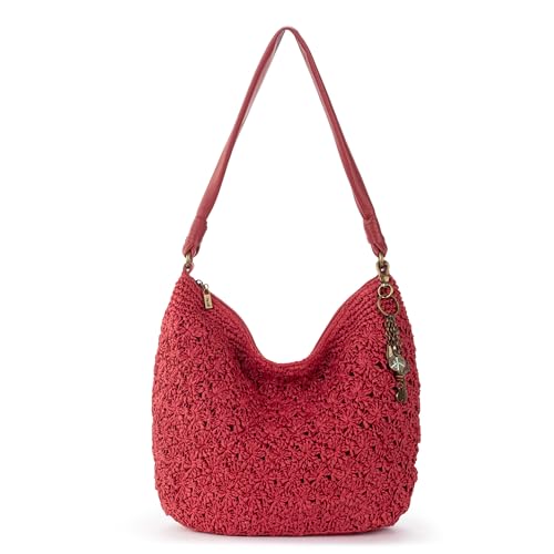 Image of The Sak Sequoia Hobo Bag - Hand Crochet Large Women's Purse for Everyday & Travel - Durable Handbag & Tote With Zipper Pocket