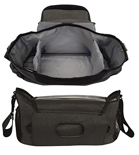 HECKBO Borsa e Organizer per Passeggino con Taschino per Smartphone e Vano per Salviette Tessuto Impermeabile e...