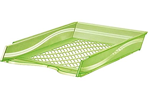 Bene 60100 A4 Letter Tray – Green/Clear