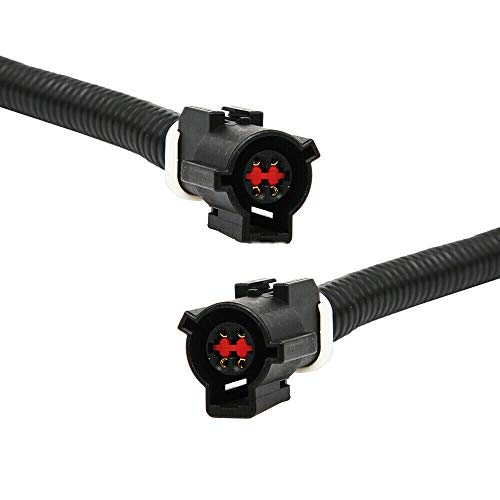 Sangmei Fiação de extensão de conectores de sensor de oxigênio 2 unidades compatível com Ford Mustan