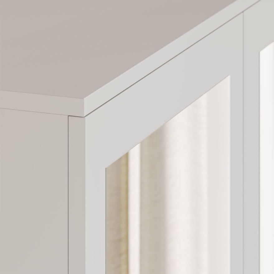 Lookway Kleiderschrank HANA SS-90 Weiß mit 2 Türen