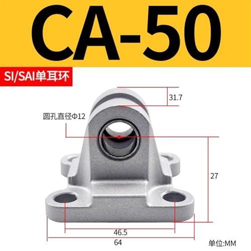 Fijación fija de cilindro CA-50 para evitar vibraciones en modelos SI y DNC 3