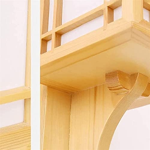 Lámpara de pared madera japonesa interior con luz LED moderna para pasillo y comedor 5