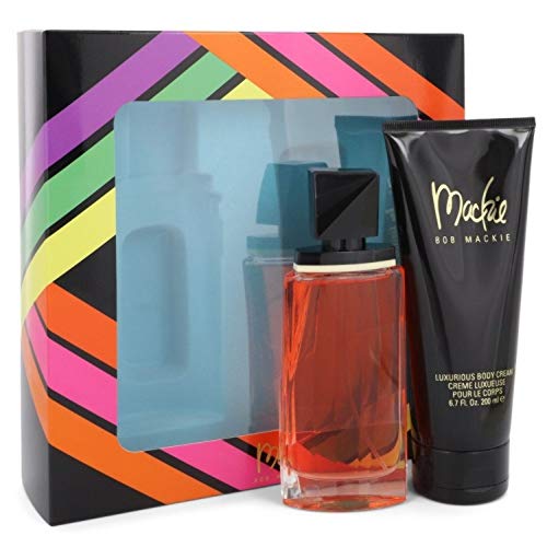 MACKIE by Bob Mackie Gift Set - 3.4 oz Eau De Toilette Spray + 6.8 oz Body Cream for Women - 100% Authentic