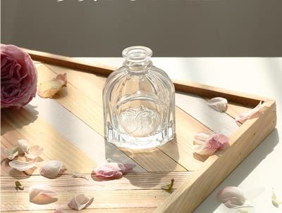 Vase en verre transparent Luxur Luxe en Relief de dimensions L8x6cm