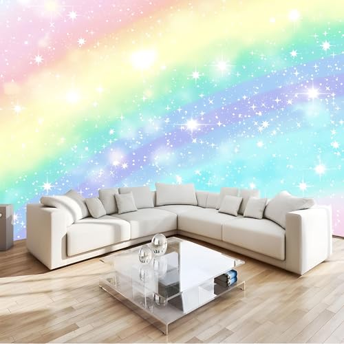 Papier Peint Intissé Dégradé Étoiles pour relooker un mur de chambre - 2