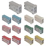 EPLZON 15A 20A 25A 30A 40A 50A 60A 32V Mini Slotted Automotive MCASE Shaped Cartridge Fuse Kit(Pack of 14pcs)