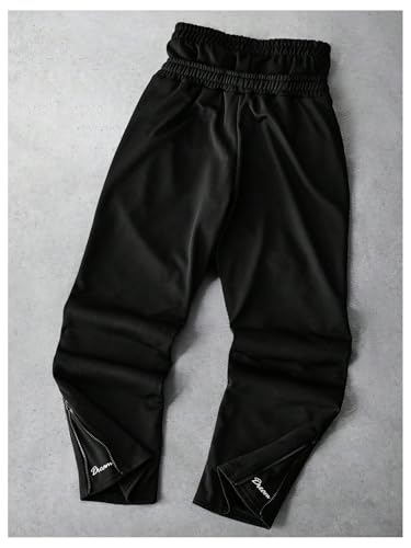 GORGLITTER Men's Baggy Sweatpants Graphic Double Waisted Drawstring Track Pants with Pockets3