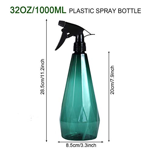 Vaupan Plastic Spray flessen, 1L/32oz Plant Mister Lekbewijs Lege Mist Water Fles voor Schoonmaak Oplossing Haar… - Afbeelding 3