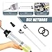 icykale 1 PC Car Manual Oil Extraction Pump, 200CC Power Steering Transmission Car Brake No Leak No Spill Oil Pump with Gasket Hose, Universal Car Vacuum Fuel Transfer Accessories (Transparent)