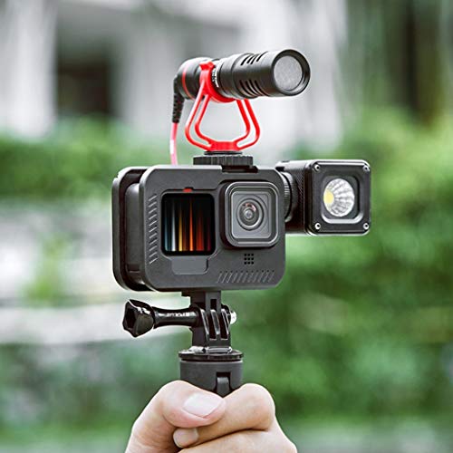 Flameer Frame Da Liga de alumínio Da Habitação Case Compatível para Acessórios Da Câmera GoPro Hero9