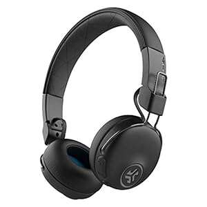 JLab Studio ANC On-Ear Wireless Headphones, Black, 34+ Hour Bluetooth 5 Playtime, 28+ Hour with Active Noise Cancellation, EQ3 Custom Sound, Ultra-Plush Faux Leather & Cloud Foam Cushions