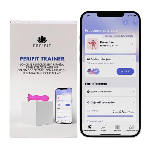 Perifit Care Sonde de Rééducation Périnéale avec App – Exercices Kegel Femme avec Biofeedback...