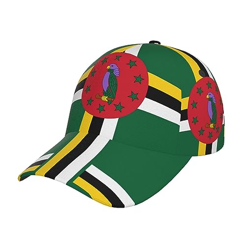 Fxuyyok Casquette de baseball réglable avec drapeau mignon rétro pour homme et femme, Drapeau de la Dominique_V1, taille unique