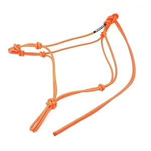Knotty Girlz Horse Rope Training Halter – 4 Knot 1/4″ Stiff Halter Cord – Used by Famous Trainers Multiple Sizes Multiple Colors