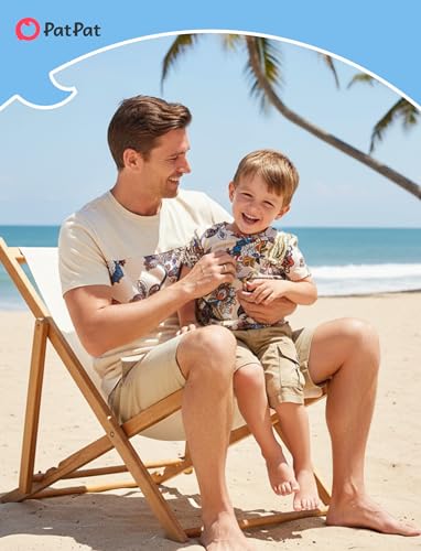 Image of PATPAT Matching Hawaiian Outfits for Family Summer Dress & Tee Sets | Mommy and Me Dresses, Hawaiian Dresses for Women, Matching Hawaiian Outfits for Couples, Beach Vacation, Family Photoshoot
