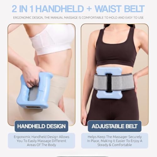 Image of Dealsure Electric Fascia Massage Ring | Rechargeable Deep Tissue Massager with 5 Speed Settings & 3 Modes | Belly Fat Burner Machine | Hands-Free Full Body Relaxation for Men & Women