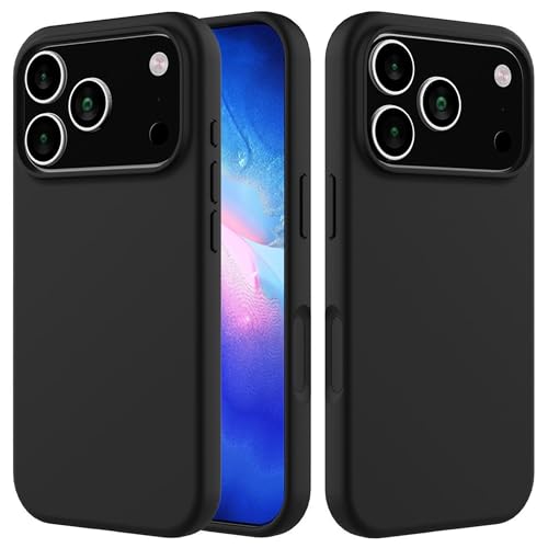 Image of ArmourPro Silicone Back Case for iPhone 17 Pro Max, Soft-Touch Phone Back Cover for Apple iPhone 17 Pro Max - Black