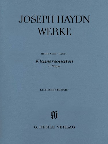 Sonate per pianoforte Serie 1a Sequenza Xviii Volume 1 Rapporto critico Klaviersonaten