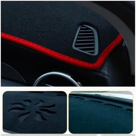 Dashboard mat Accessories Mat Dashboard Cover Pad Sunshade Dashmat Carpet Accessories Sun Visor Dashboard Cover(Black LHD)