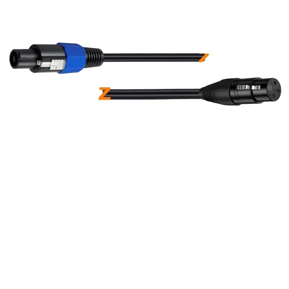 XLR-Kabel, Audio-Speak-On-Stecker auf 3-polige XLR-Stecker/Buchse, Verlängerung, DJ, PA, Gig-Stage-Mikrofon, 3-poliger Anschluss (XLR-Buchse, 5 m)