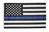 Thin Blue Line Flag - Heroes Edition - Embroidered High Quality Oxford Polyester 3' x 5'