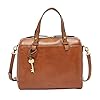 Fossil-Womens-Rachel-Satchel-Purse-Handbag Fossil Women's Rachel Leather Satchel Purse Handbag, Brown (Model: ZB7256200)