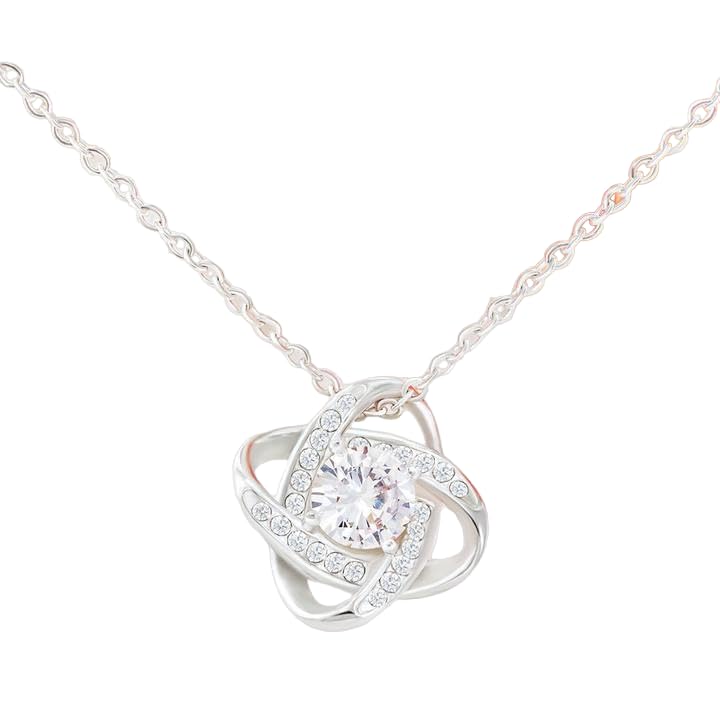 FABUNORAGift Idea for Wife - Pure Silver Pendant With Message Card (White Gold Finish)