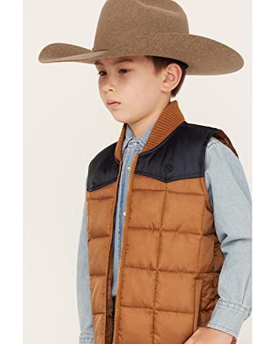 BOYS QUILTED POLYFILLED VEST POLY FILLED WESTERN VEST2