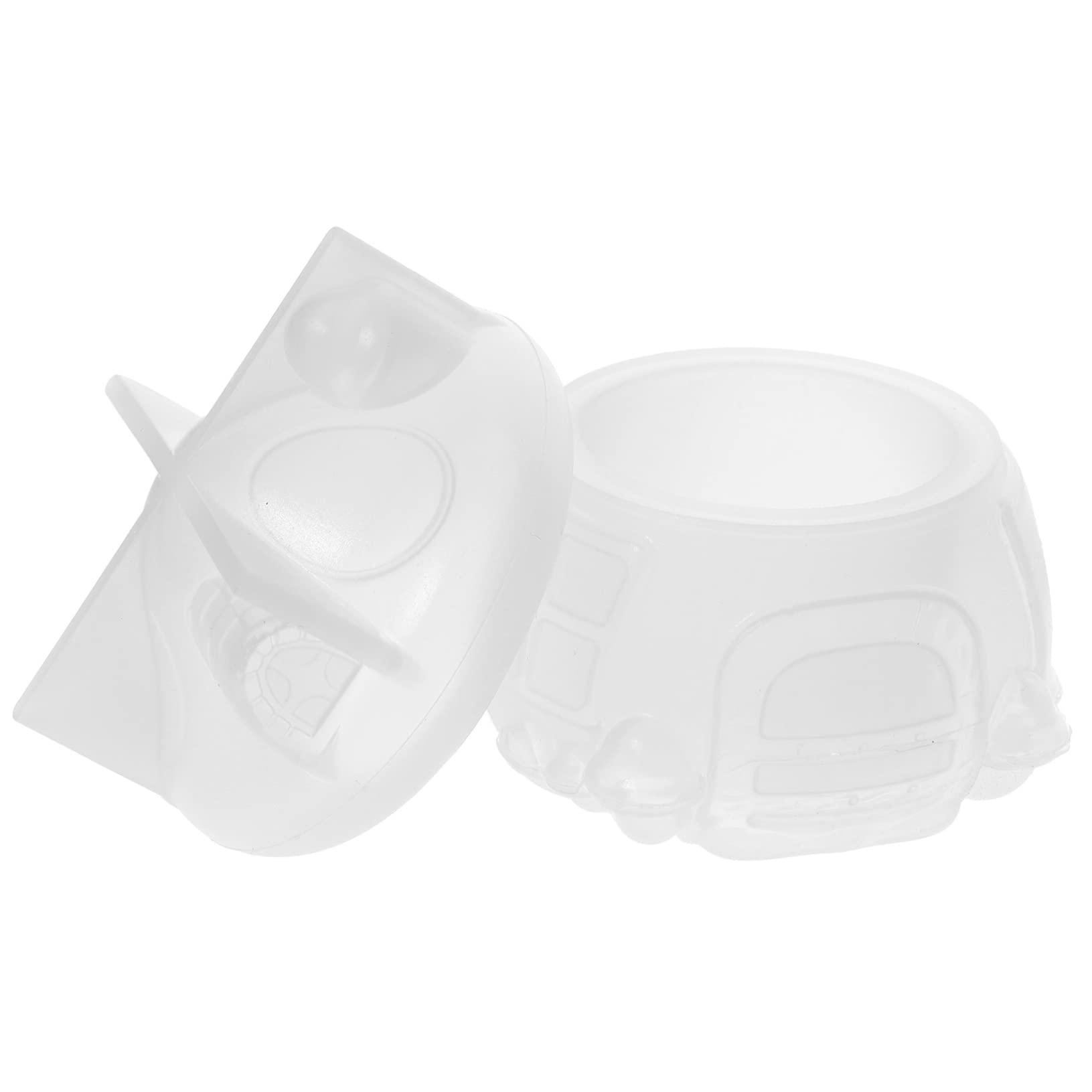 Angoily 4 Ensembles Moule de Champignons à Colle Plateau Nombre Moule de coulée de Plaque Pâtisserie moules pour résine époxy Moule à Assiette en Silicone Gel de silice