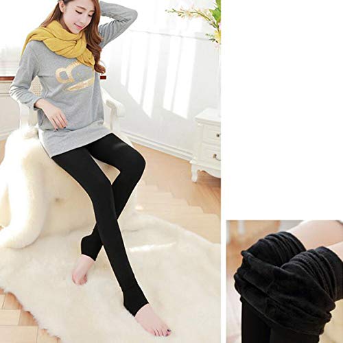 Women's Plus Velvet Thickening Leggings Pearl Velvet One-piece Pants Wearing New Warm Pants Solid C