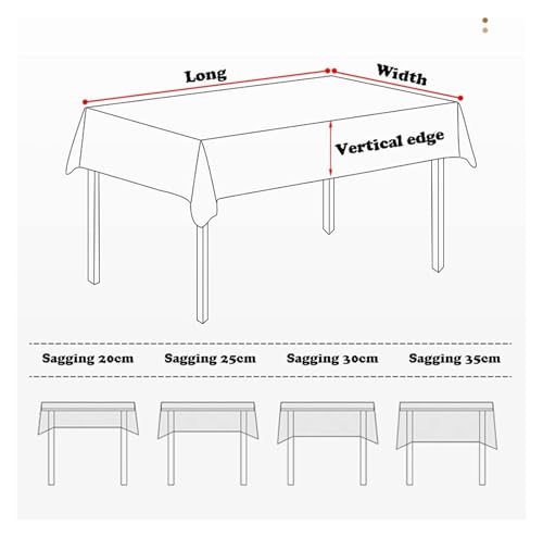 Nappe de table rectangulaire beige 110x160 nappe essuyable sans plis salle à manger - 7