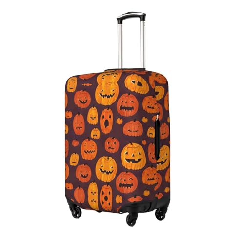 Halloween Pumpkin1 Print Luggage Suitcase Cover Protector Luggage Washable Covers With Concealed Zipper2