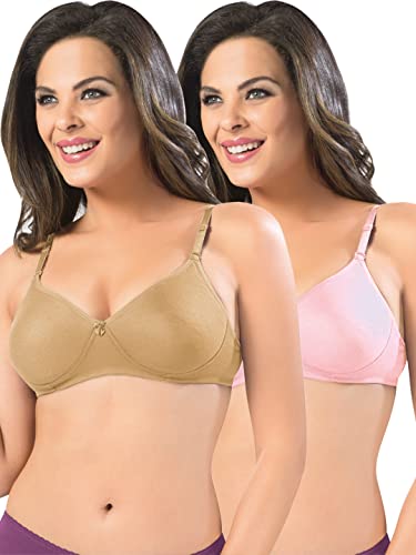 Image of SONARI Women's Non-Padded T-Shirt Bra | Wire-Free, Medium Coverage, Comfortable Polyester-Cotton Blend Fabric | Adjustable Straps, Ideal for Sports Catwalk